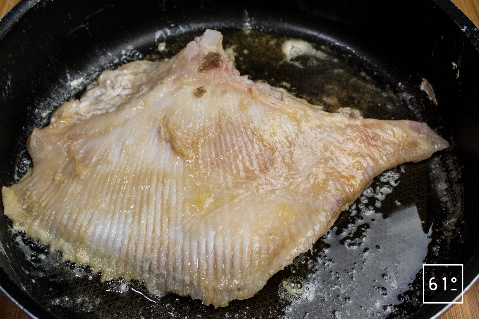 Aile de raie façon Gaston sous vide Recette 61°Degrés