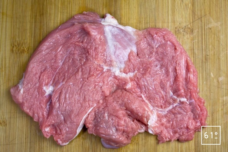 Viande de veau mise à plat