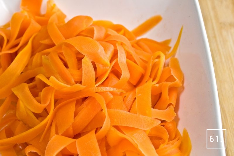 Tagliatelles de carotte