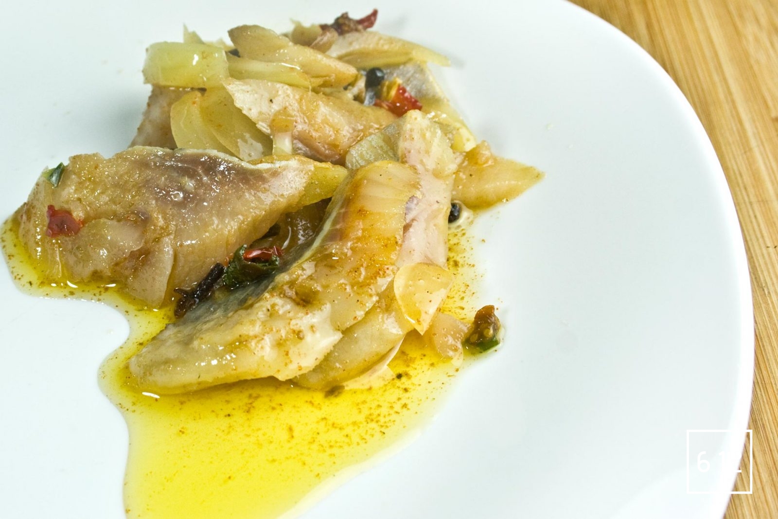 Harengs marinés sous vide | Recette | 61°Degrés