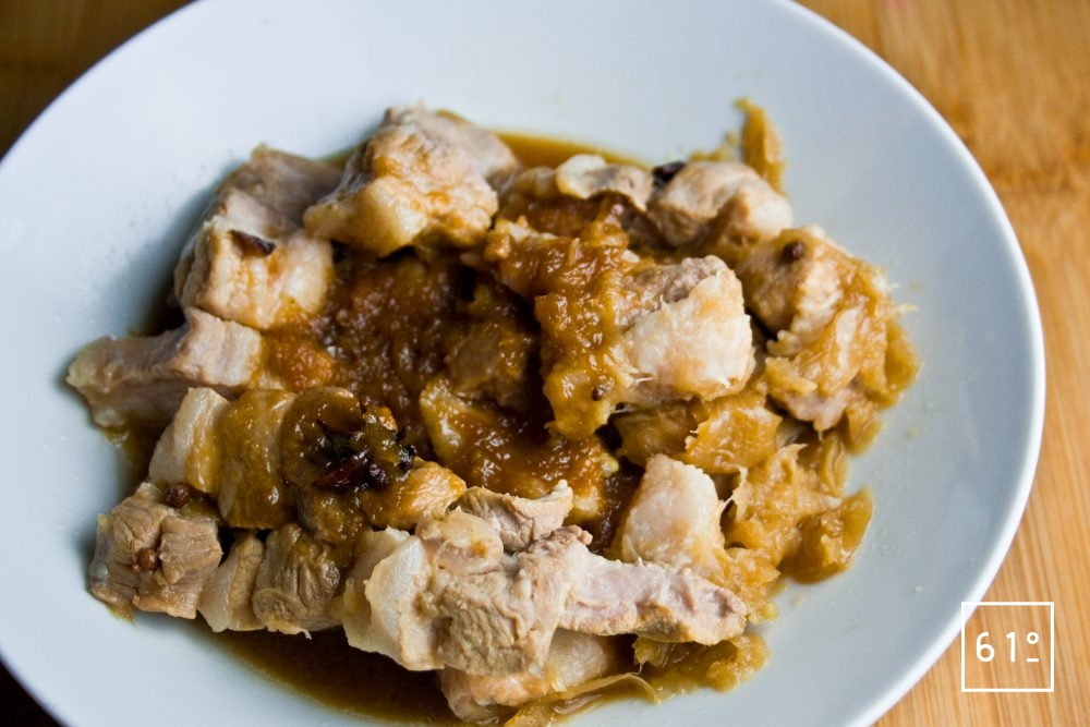 Adobo de porc sous vide Recette 61°Degrés