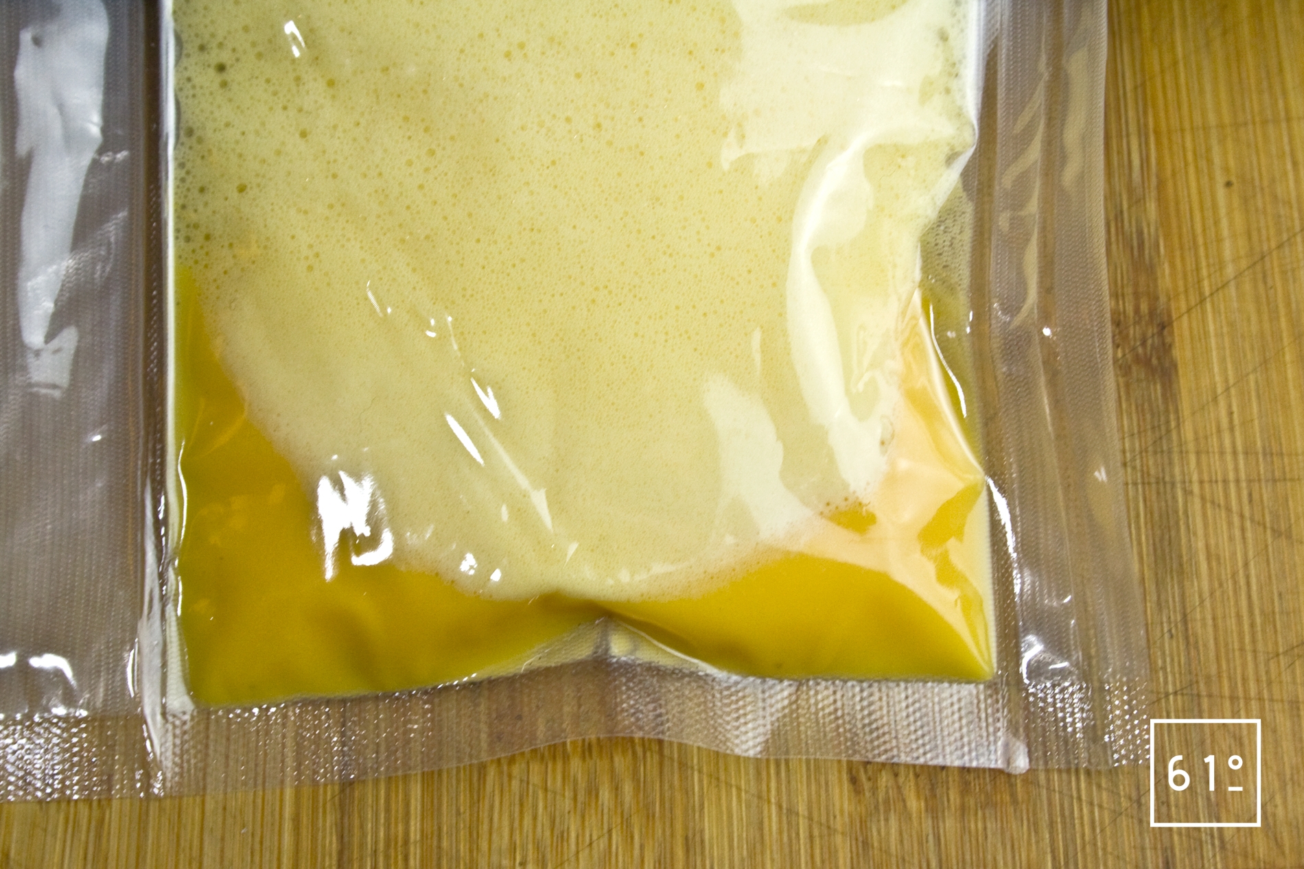 Sauce hollandaise sous vide Recette 61°Degrés