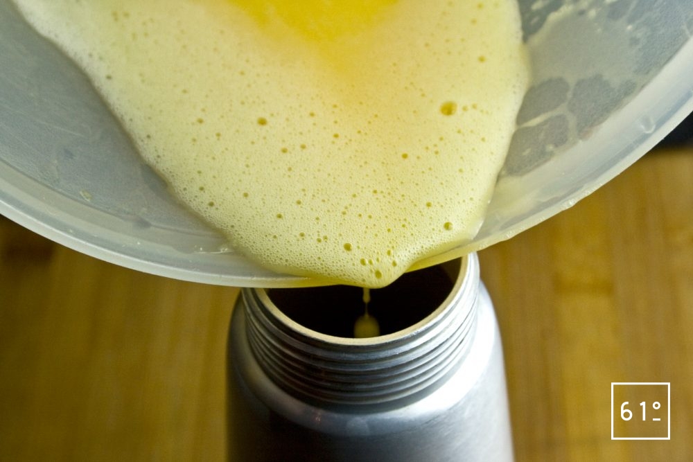 Sauce hollandaise sous vide Recette 61°Degrés