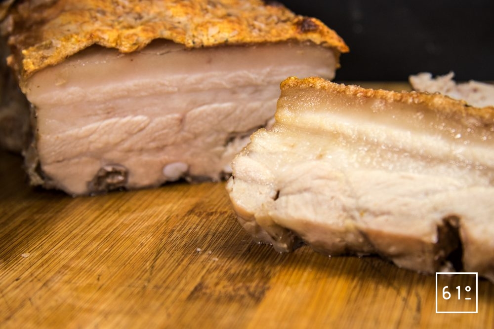 Poitrine de porc croustillante | Recette | 61°Degrés