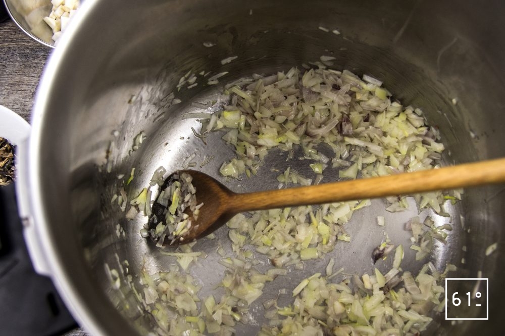 Bouillon de champignons Recette 61°Degrés