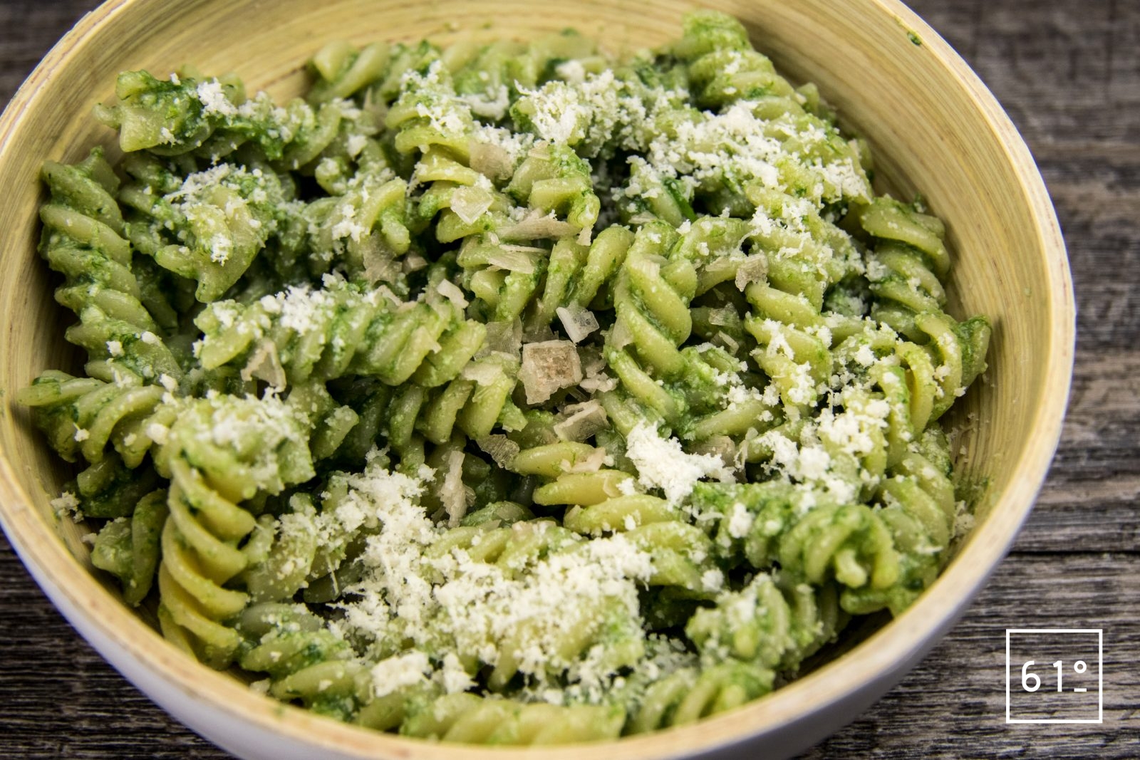 Pâtes au pesto Recette 61°Degrés Pâtes au pesto Recette 61°Degrés
