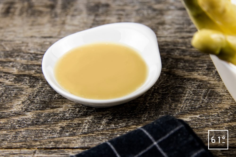 Sauce aux asperges et bouillon d’asperges Recette 61°Degrés