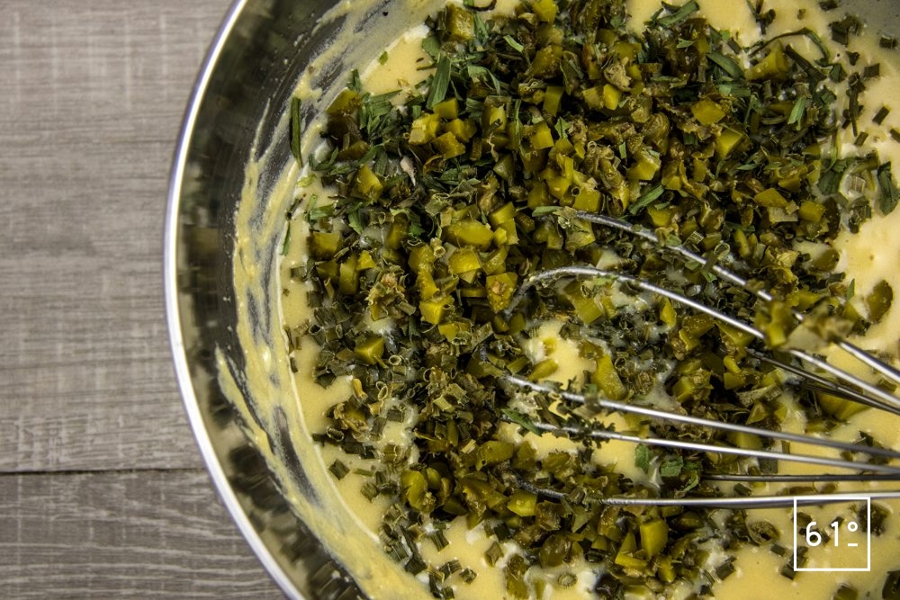 Sauce gribiche Recette 61°Degrés