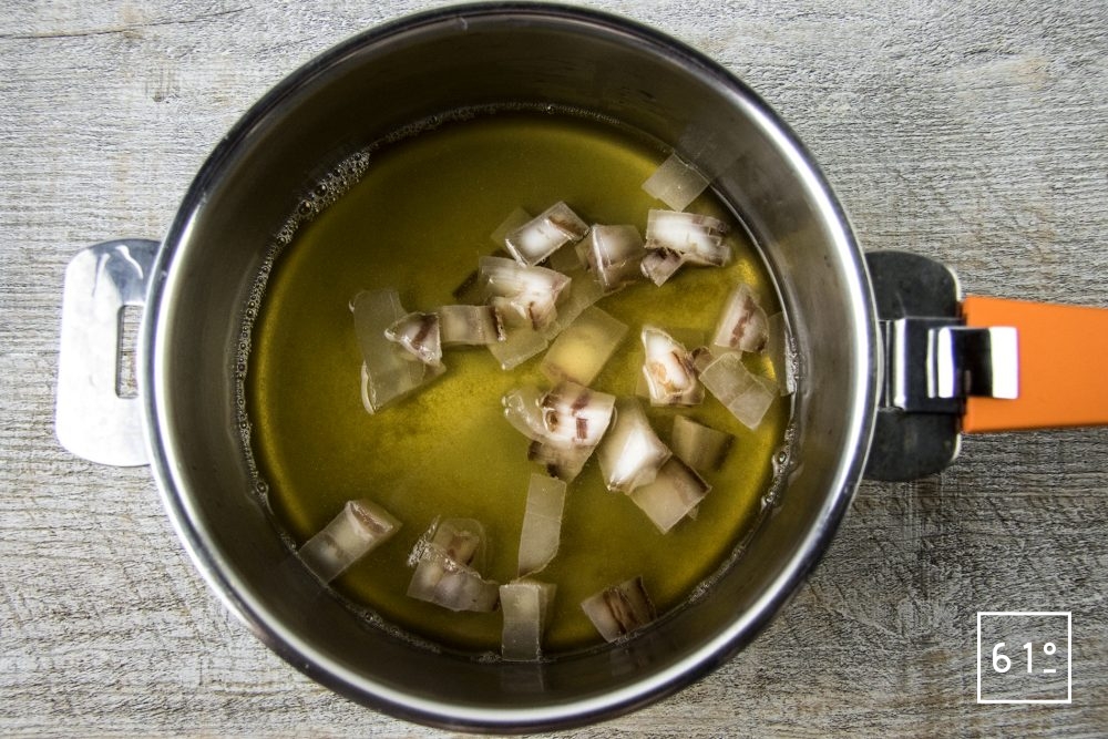 Bouillon dashi et lard Recette 61°Degrés