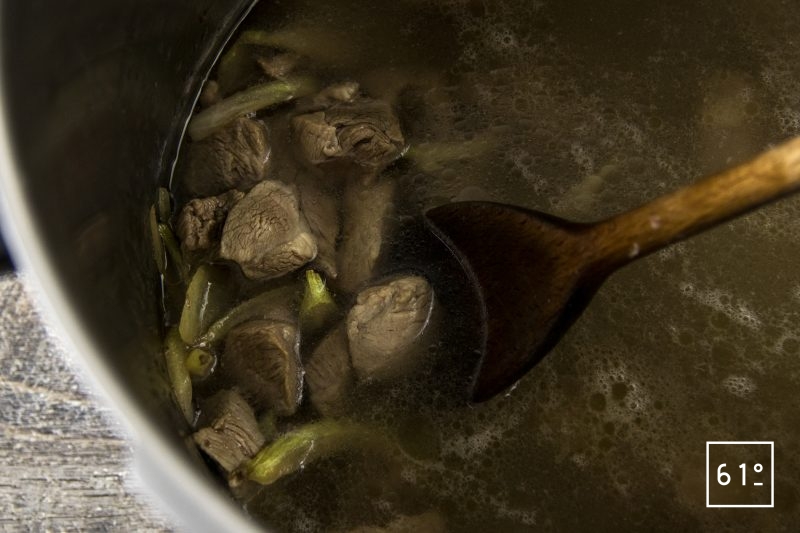 Cassoulet - préparer le bouillon
