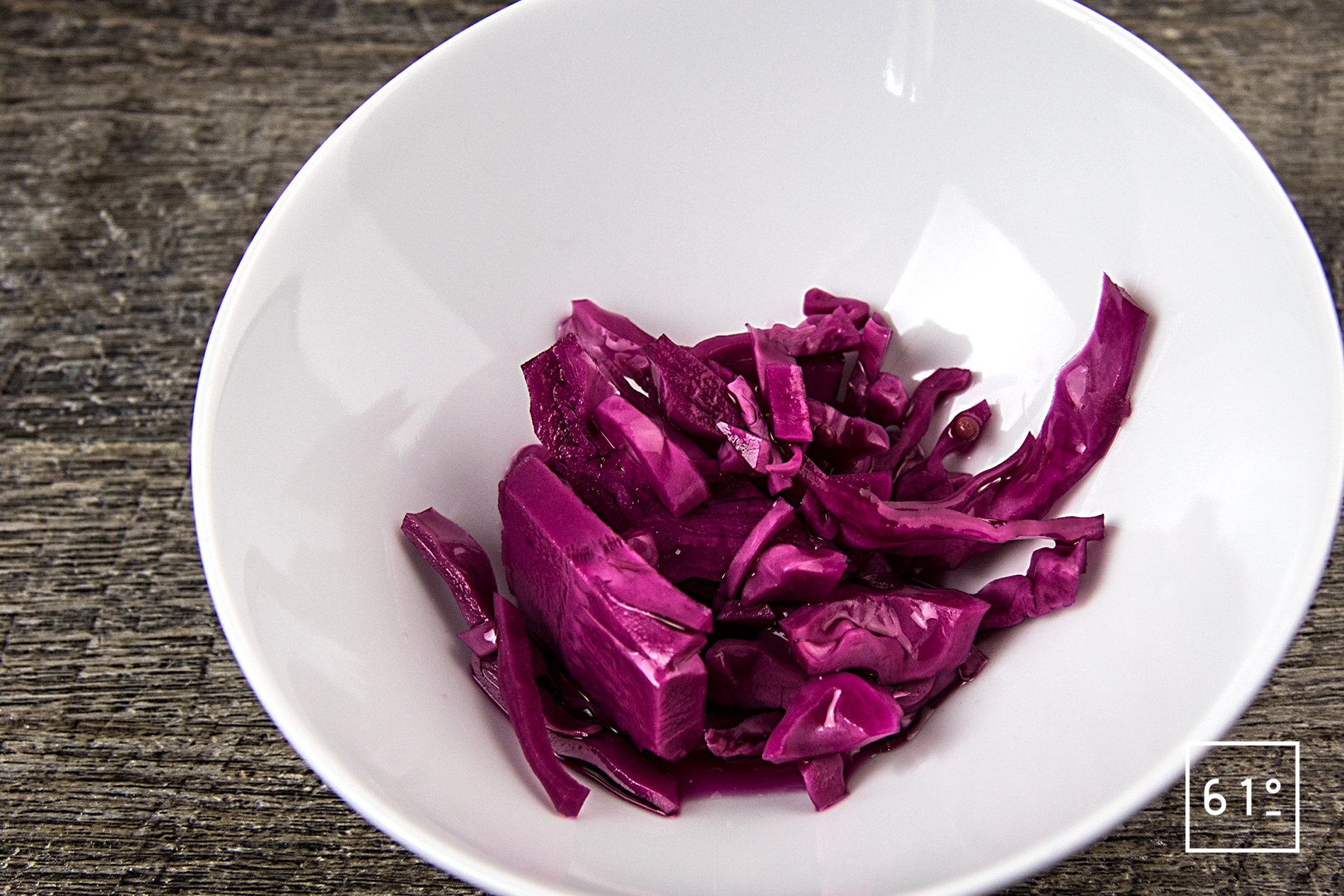 Pickles de choux blanc et rouge Recette 61°Degrés