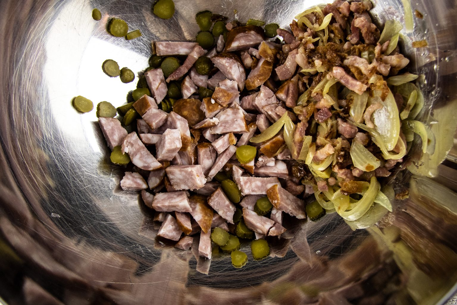 Salade de pomme de terre et saucisse de Montbéliard | Recette | 61°Degrés