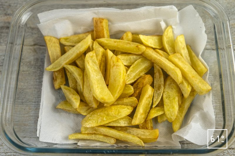 Chips - frites anglaises - frire les pommes de terre à 150 °C