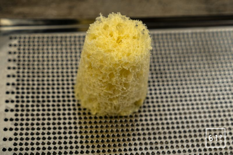 Sponge cake d'oignon déshydraté