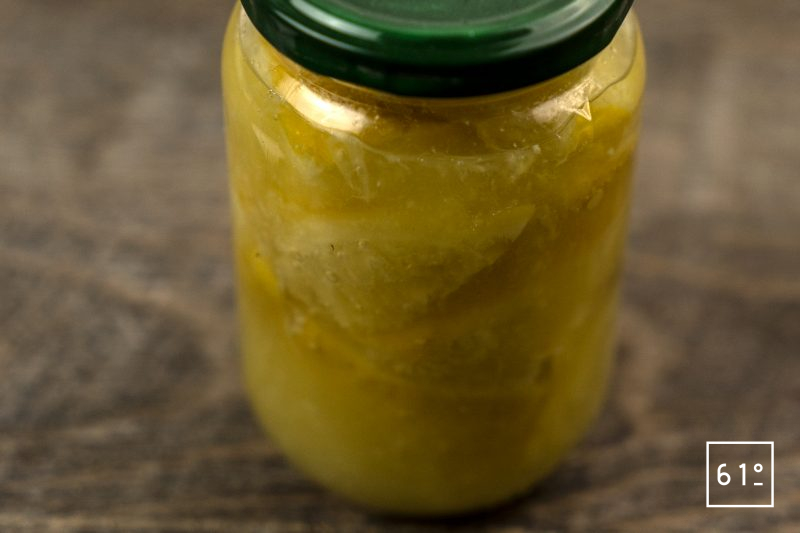 Citron lactofermenté en saumure - laisser fermenter